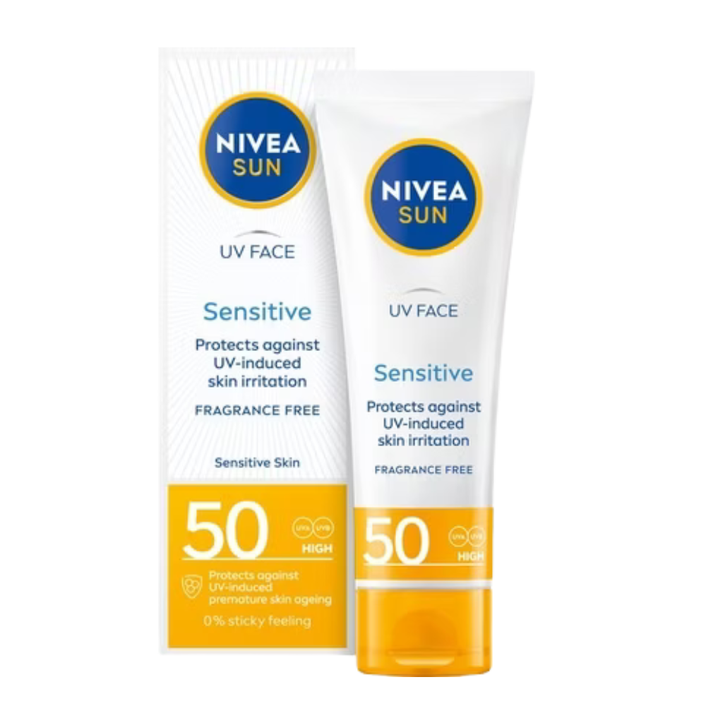 Nivea Sun Face Cream for Sensitive Skin with High Protection SPF 50 50ml