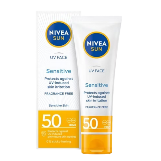 Nivea Sun Face Cream for Sensitive Skin with High Protection SPF 50 50ml